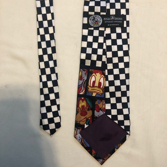 Vintage Mickey Mouse & Friends Checkered Tie - Picture 3 of 3